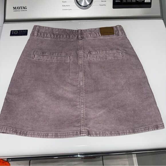 American Eagle Outfitters Purple corduroy A-line Mini Skirt! size 0! Like new! - Picture 6 of 8